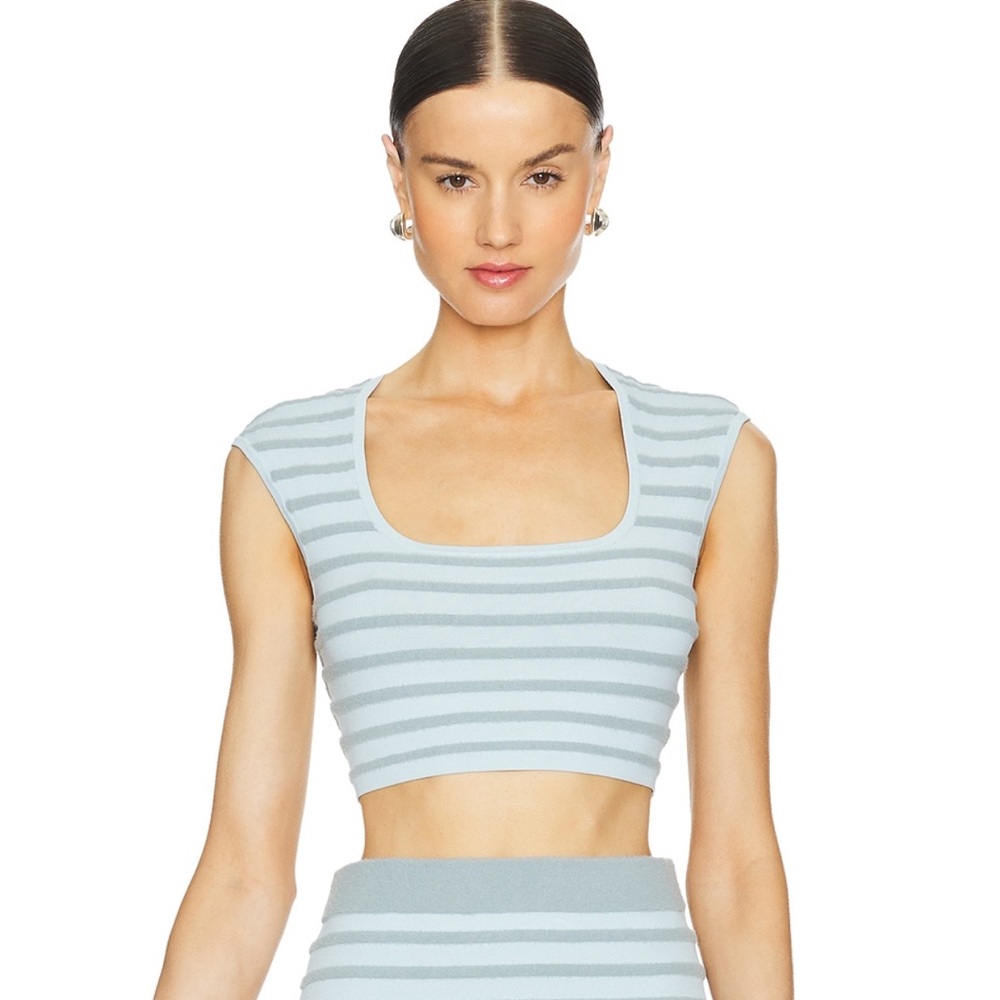 Alexis Womens  Emille Crop Top in Blue XS NWT